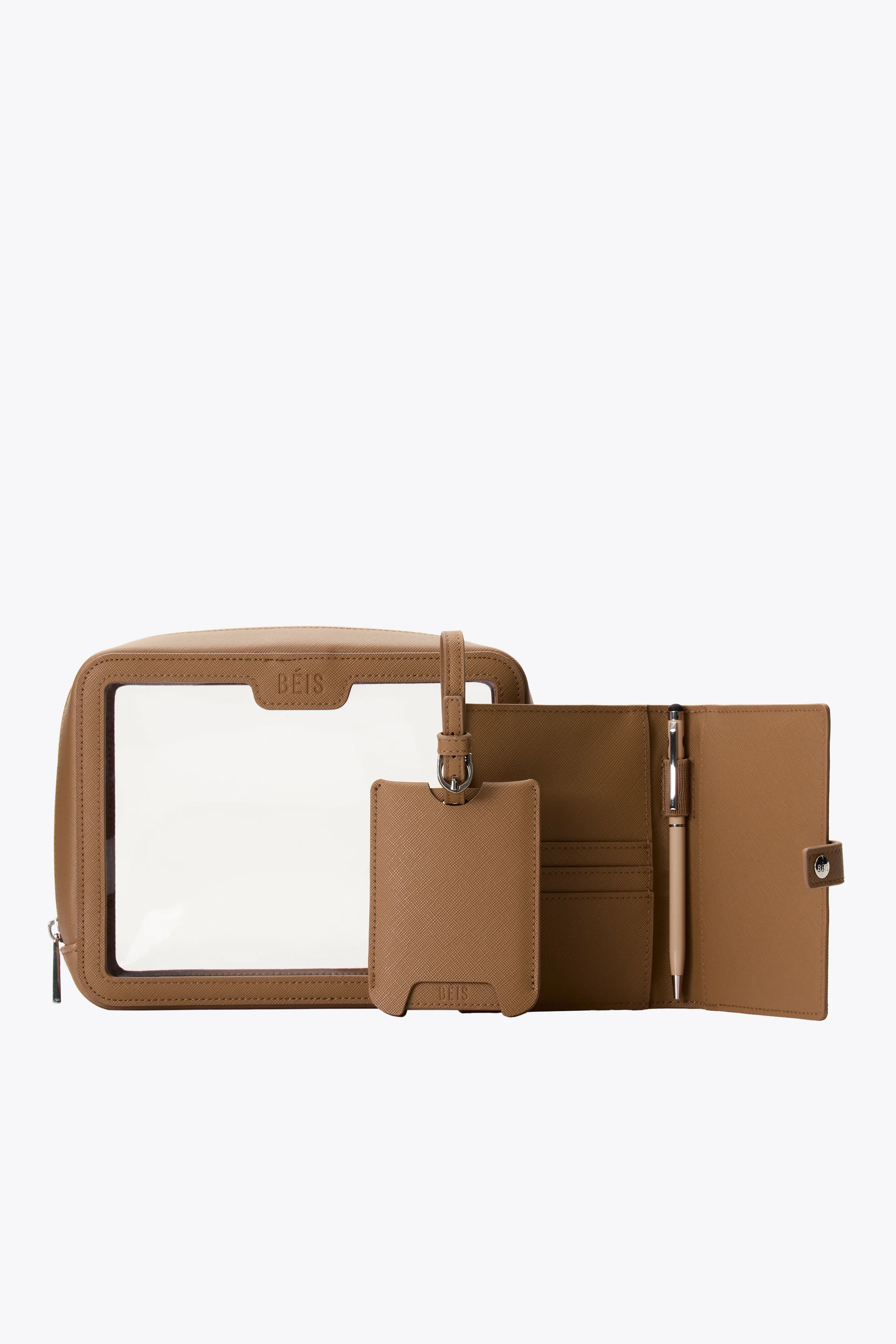 Personalized Accessories - The Passport & Luggage Tag Set in Camel - Image 3